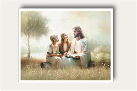 Printable Wall Art, LDS Art, Christian Art, Jesus Teaching Children - Etsy