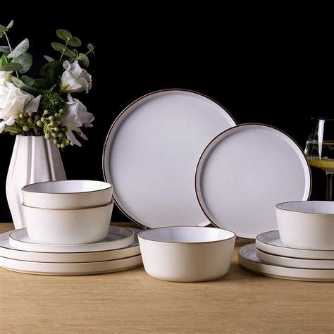 Amazon Amorarc Stoneware Dinnerware Sets Of Modern Plates And