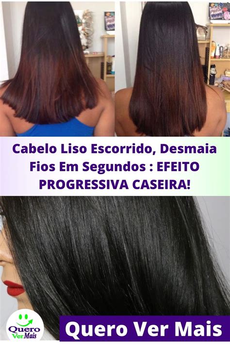 Cabelo Liso Escorrido Desmaia Fios Em Segundos EFEITO PROGRESSIVA