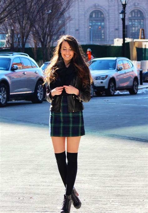 Thigh High Socks Winter Outfit