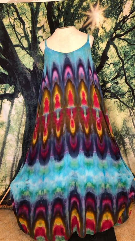 Tie Dye Dress Diy Maxi Dress Hippie Style Clothing Bohemian Dress