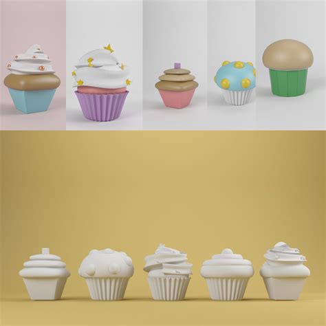 Cupcake V1 Free 3d Model Obj Stl Free3d