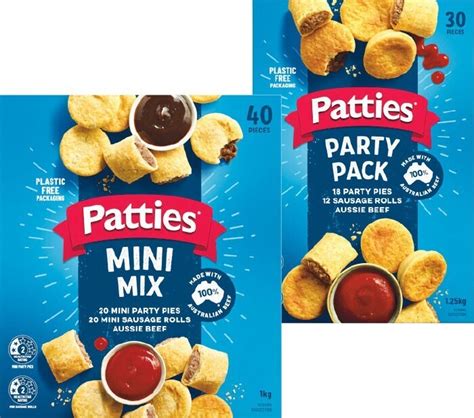 Patties Combo Pack Mini Pies Or Sausage Rolls 1 Kg Or Patties Party