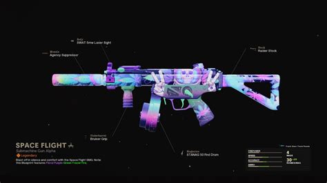 Space Flight Cod Warzone And Black Ops Cold War Weapon Blueprint