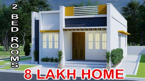 825 Sq Ft 2bhk Modern Single Floor House And Free Plan 8 Lacks Home Pictures