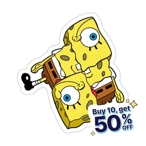 Spongebob Squarepants Sticker For Sale By Shopdaisychains Weird Stickers Spongebob