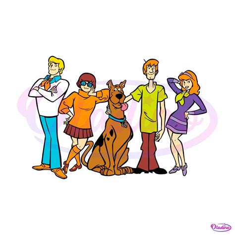 Vintage Scooby Doo Characters SVG Graphic Design File - Oladino