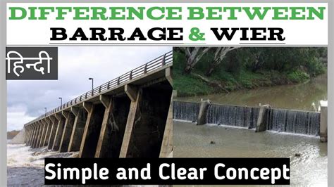 Weir And Barrage Difference Hai Youtube