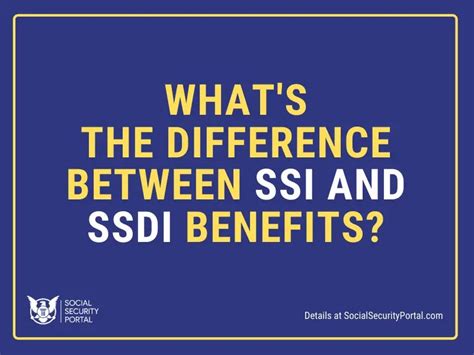 Difference Between Ssi And Ssdi Social Security Portal