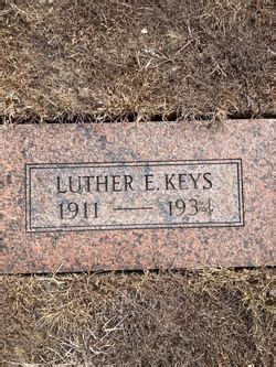 Luther E Keys 1911 1934 Mémorial Find a Grave