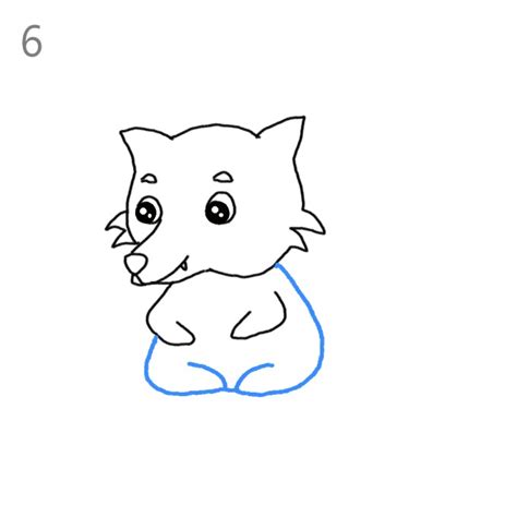 How to Draw a Baby Wolf - Step by Step Easy Drawing Guides - Drawing Howtos