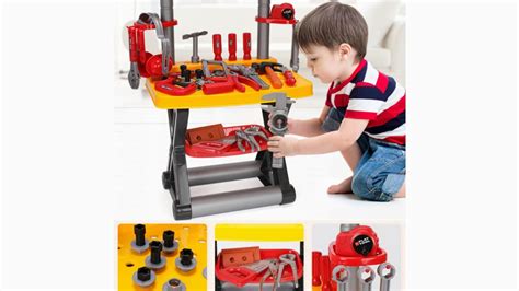 Play Repairing Tool Toy Set For Kids Screwdriver Roleplay Toddler