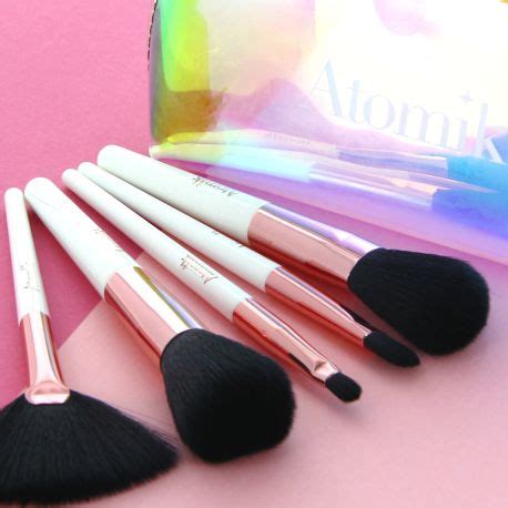 Set De Pinceaux Maquillage Trousse Atomik