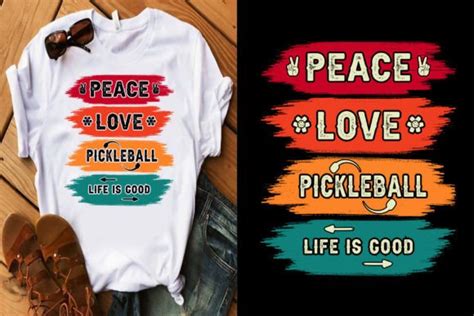 Pickleball T Peace Love Pickleball Li Graphic By Tee Shop Lover