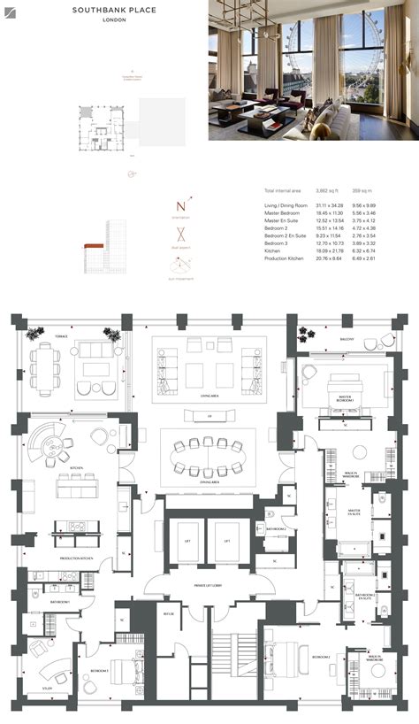 Luxury Penthouse Apartment Floor Plans Open Floor Plan Apartments