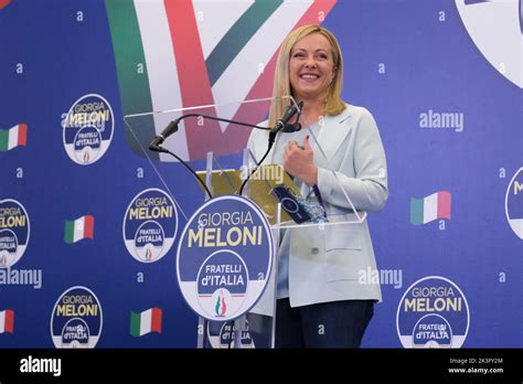 Giorgia Meloni Wins Italian Elections Fratelli Ditalia Is Italys