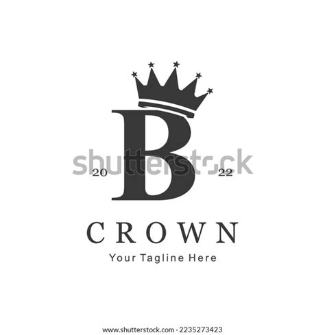 Crown Logo On Letter B Template Stock Vector (Royalty Free) 2235273423 ...