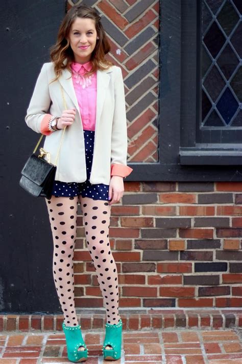 Doubled Up Polka Dots On Style Tab Cute Skirt Outfits Fashion