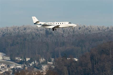 Yu Spb Air Pink Cessna Xl Citation Xls Jet In Zurich In Switzerland