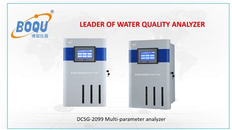 Dcsg Multi Parameters Water Quality Analyzer Boqu Instrument Youtube