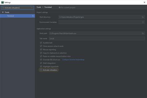 Pycharm Bash Commands Missing Bash Command Not Found After Manually