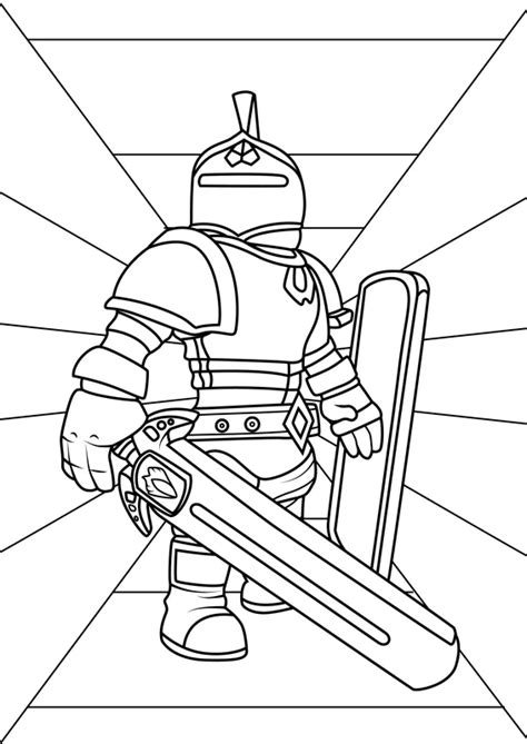 🖍️ Roblox Knight - Printable Coloring Page for Free - Pupla.com