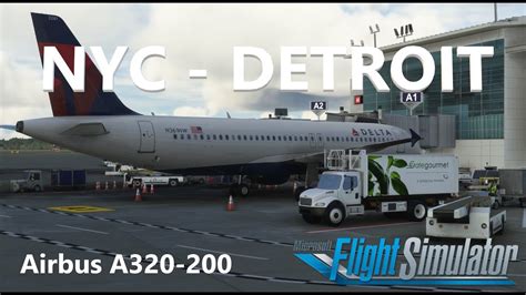 Airbus A La Guardia Detroit Klga Kdtw Vatsim Youtube