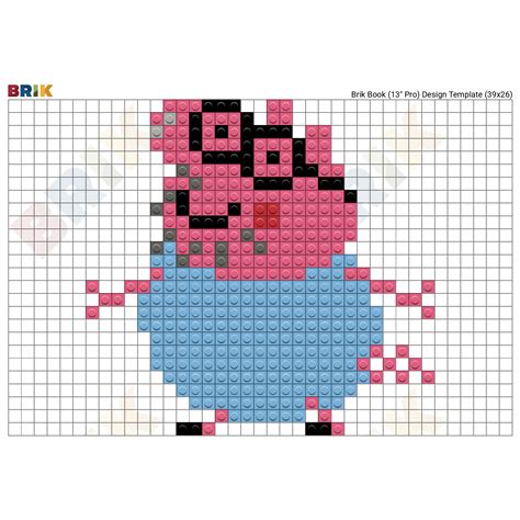 Pig Face Minecraft Pixel Art