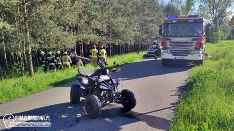 Tragiczny Wypadek Na Quadzie Letni Kierowca Zgin Piraci Drogowi