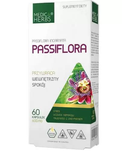 Medica Herbs Passiflora 60 kapsułek ᐈ Cena Opinie Wskazania Skład