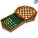 Octagon Wooden Magnetic Travel Chess Board Game Set W Drawer Rosewood