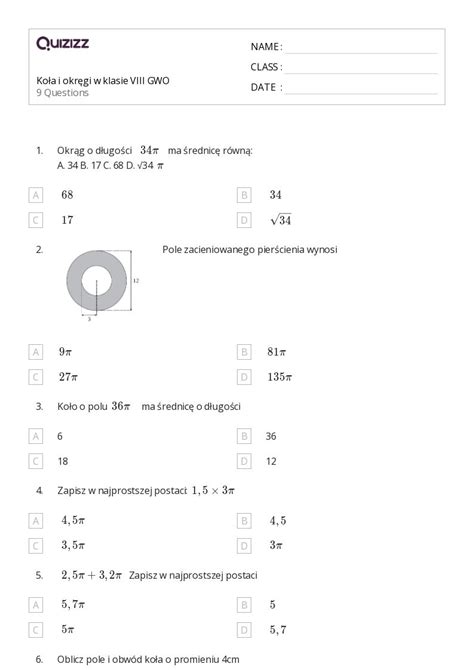 Ponad Okr Gi Arkuszy Roboczych Dla Przedszkole W Quizizz Darmowe I