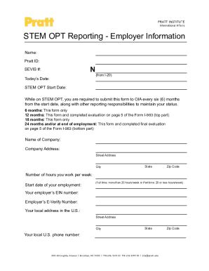 Fillable Online Optional Practical Training Information And Guide For F