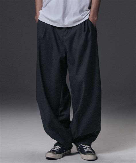 Musinsa Not Nerd Tr Tuck Balloon Pants Charcoal