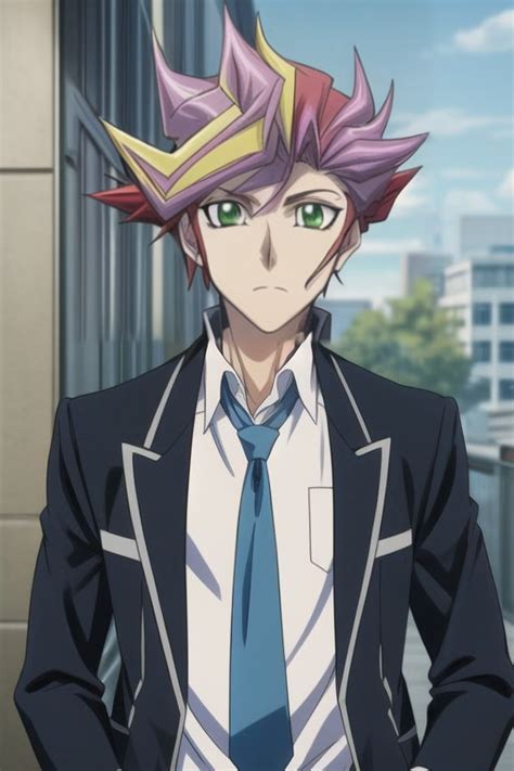 AI Art Model Yusaku Fujiki Playmaker Yu Gi Oh VRAINS PixAI