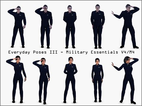 Everyday Poses Iii Military Essentials V4m4 Poser Sharecg