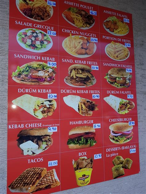 Menu At Pacha Kebab Gland