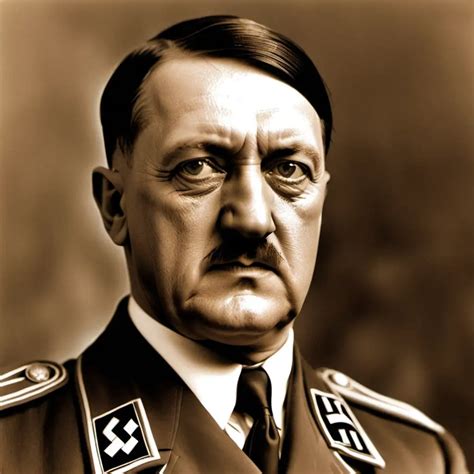 Historical Figure Adolf Hitler Portrayed In Monochrome Profile Muse Ai