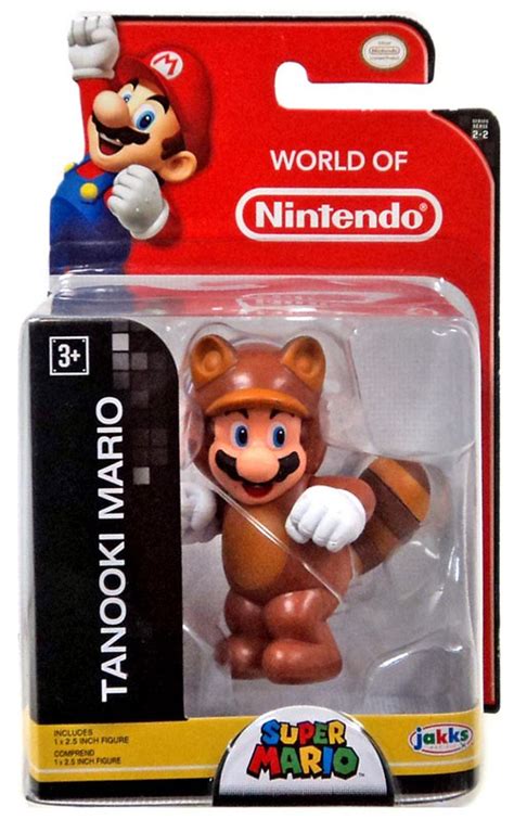 World Of Nintendo Super Mario Wave 21 Tanooki Mario 2 5 Mini Figure