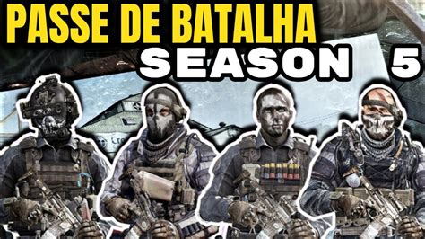 SKINS DO PASSE DE BATALHA SEASON 5 E 3 NOVOS MAPAS CALL OF DUTY