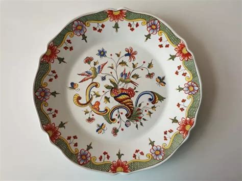 Assiette En Fa Ence D Cor Floral Emile Tessier Malicorne R Alis La