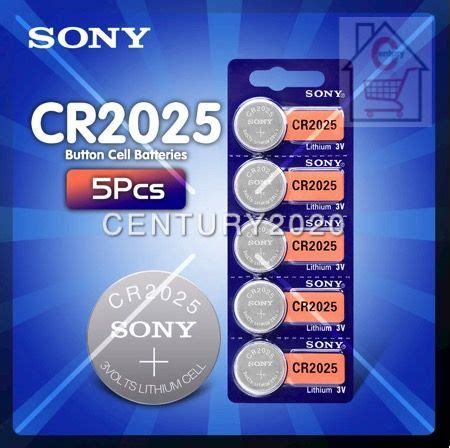 SONY CR2025 Lithium Battery Quality Coin Cell Watch Electronic 5pcs