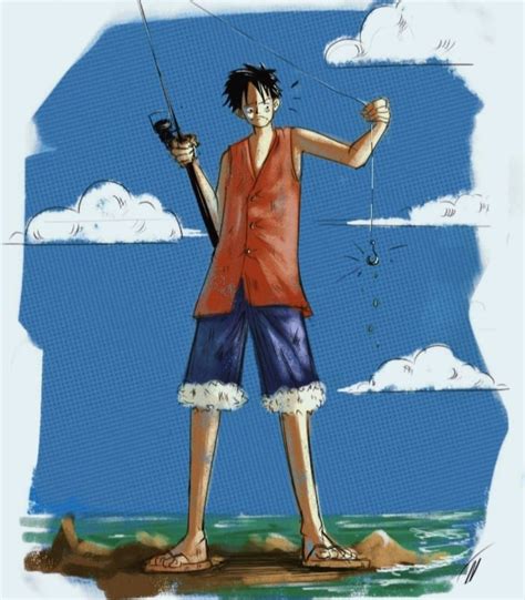 Fanart of Luffy from One Piece #onepieceart #luffy #one piece