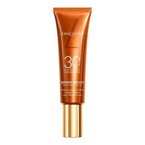 Lancaster Infinite Bronze Tinted Protection Sunlight Cream LSF30 Light ...