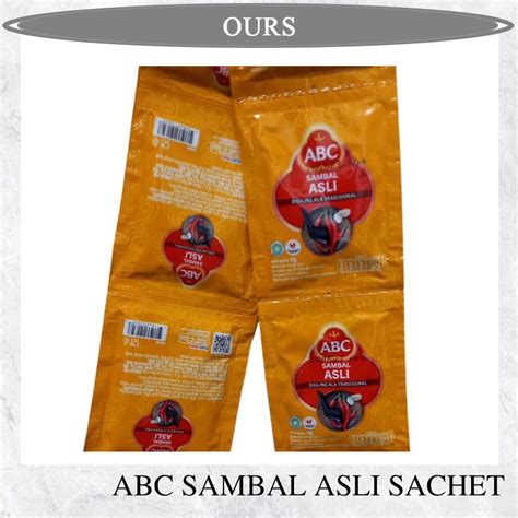 SAOS SAUS SAMBAL SAMBEL ABC ASLI SACHET 18 GRAM ISI 10 PCS Lazada