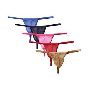 AIEOE 3 5 6 Pezzi Uomo Tanga Sexy Mutande Perizomi Intimo G String Lingerie Bikini String Thong
