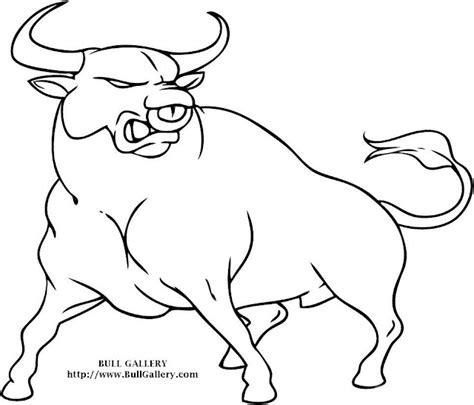 Bull Pictures To Color Free Bull Gallery