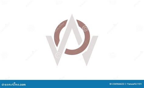 Concepto De Logotipo De Letra Abstracta Aislado En Fondo Blanco Ilustración Del Vector