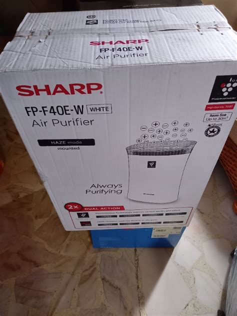 Air Purifier Sharp Fp F E W White Incl New Filter Tv Home