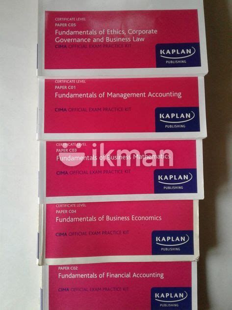 Cima Exam Practice Kit Panadura Ikman